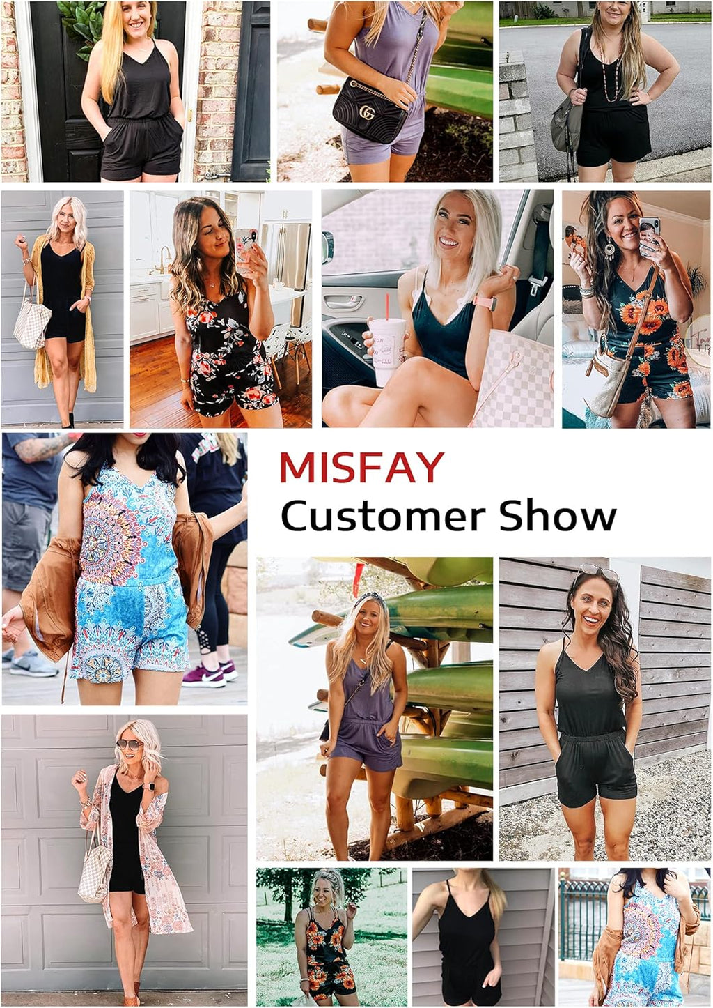 Womens Summer Loose V Neck Spaghetti Strap Short Jumpsuit Rompers 2026