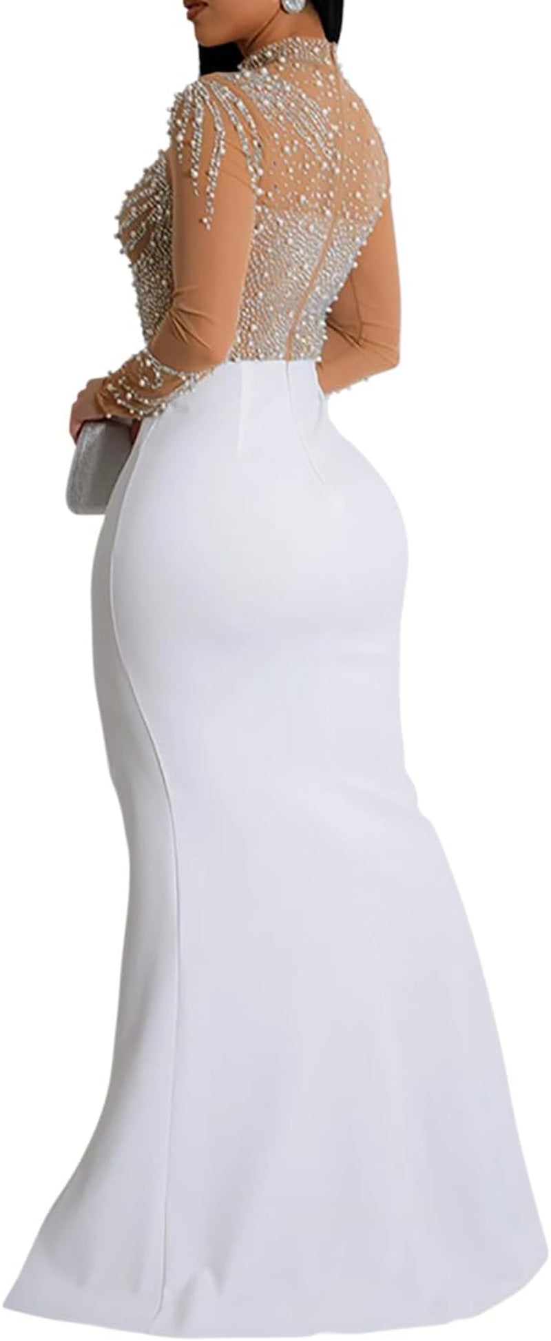 Women Sleeveless off Shoulder Split Evening Cocktail Long Dress